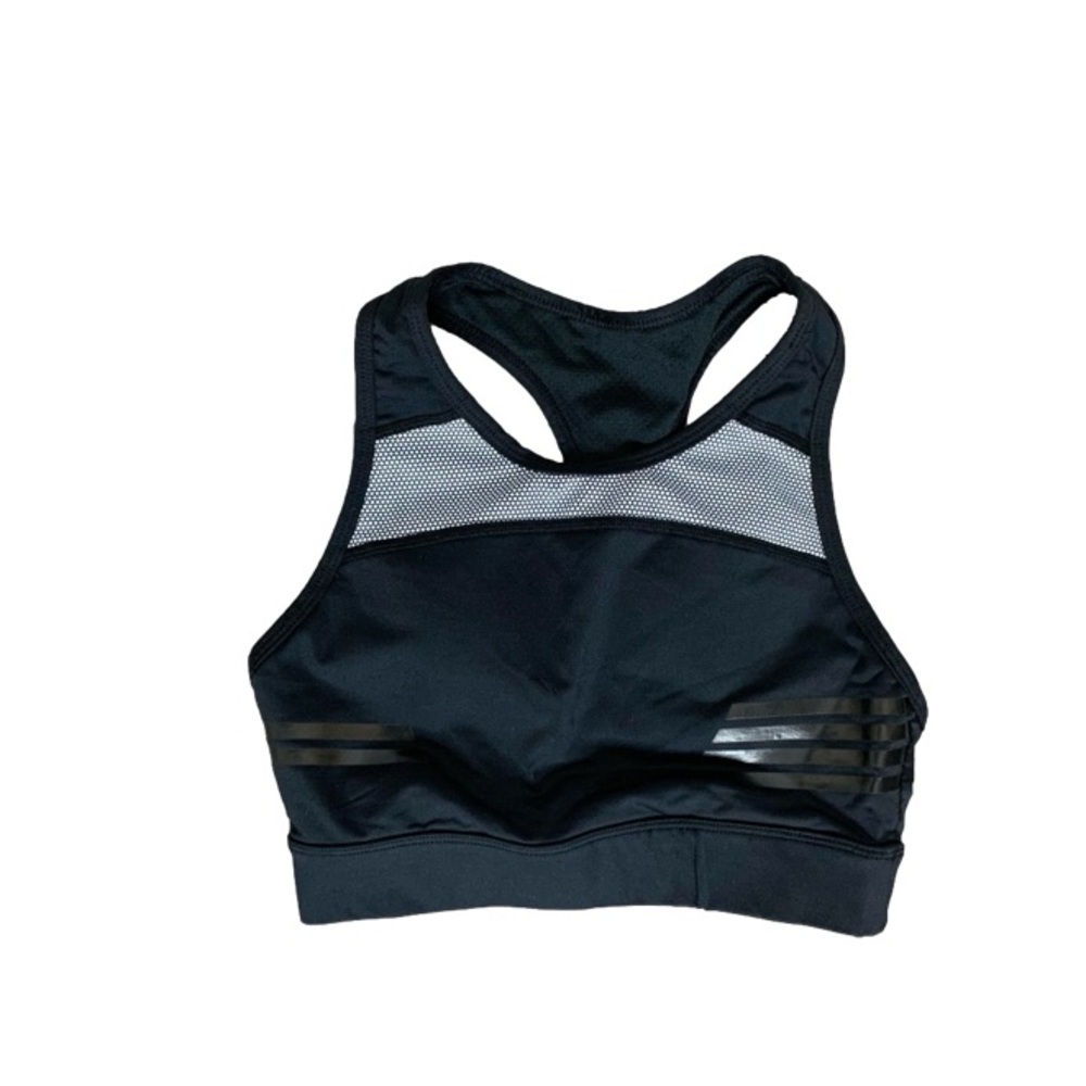 Lilybod Women's Sports Bra Tank Top Black Activewear Cropped Racerback Size XS